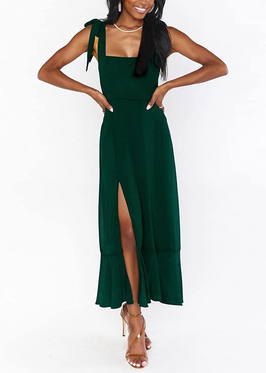 Dames Elegante split zomerjurk | Maxi