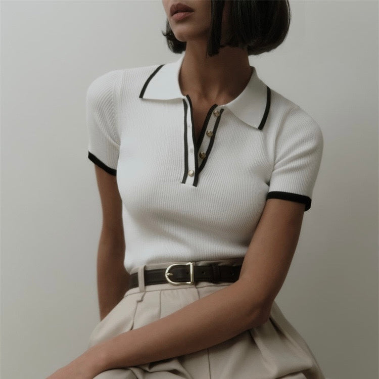 Dames Zomer Poloshirt | Kurzarm, Getailleerd