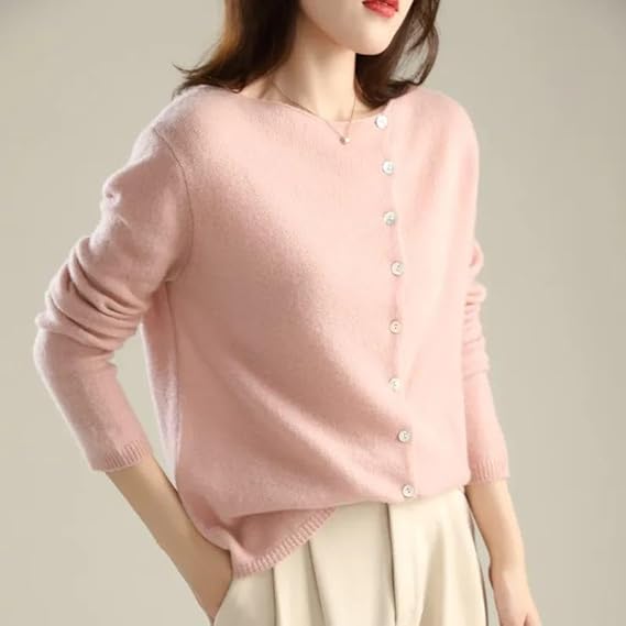 Dames Gebreide Cardigan | Lang, Asymmetrisch