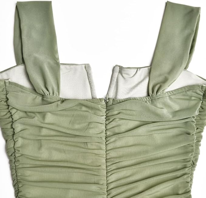 Dames Elegante Geplooide Avondjurk | Maxi