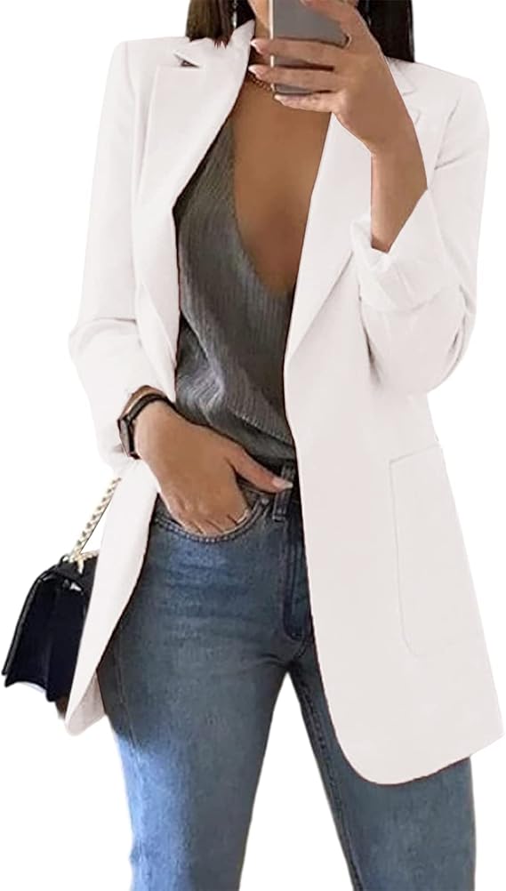 Dames Zomer Blazer | Lang, Zonder Sluiting