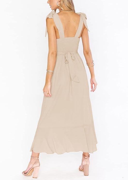 Dames Elegante split zomerjurk | Maxi