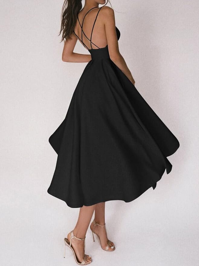 Dames Elegante A-lijn Zomerjurk | Midi