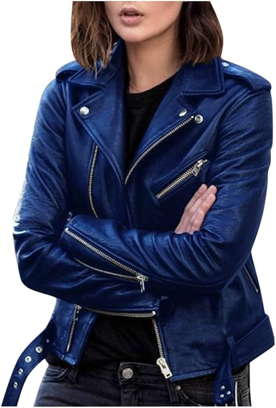 Dames Herfst Leren Jas | Kort, Met Ritsdetails