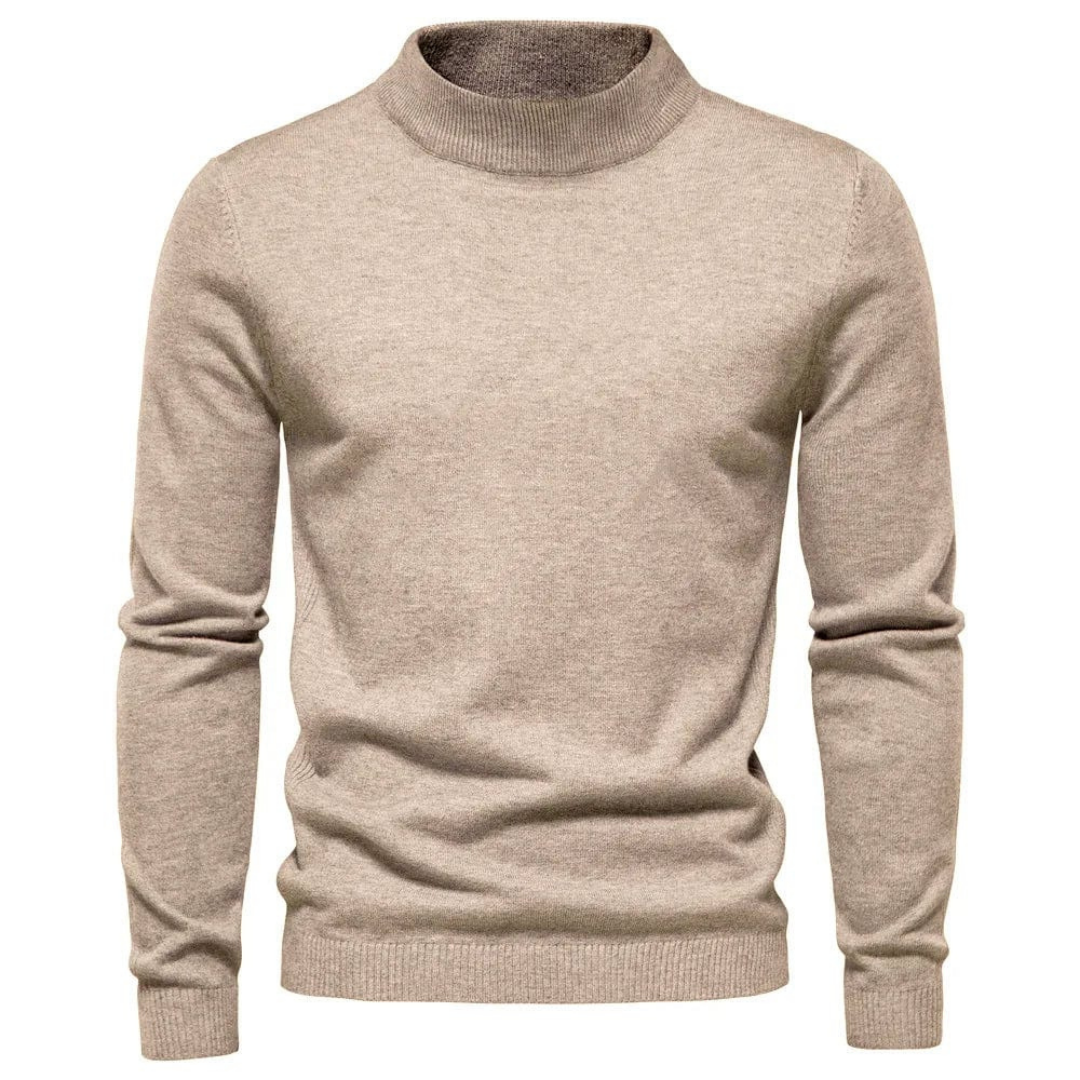 Heren Fijngebreide Pullover | Elegante Korte Kraagstijl