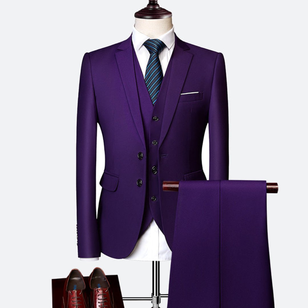 Heren Elegant Driedelig Pak | Gilet, Slim Fit