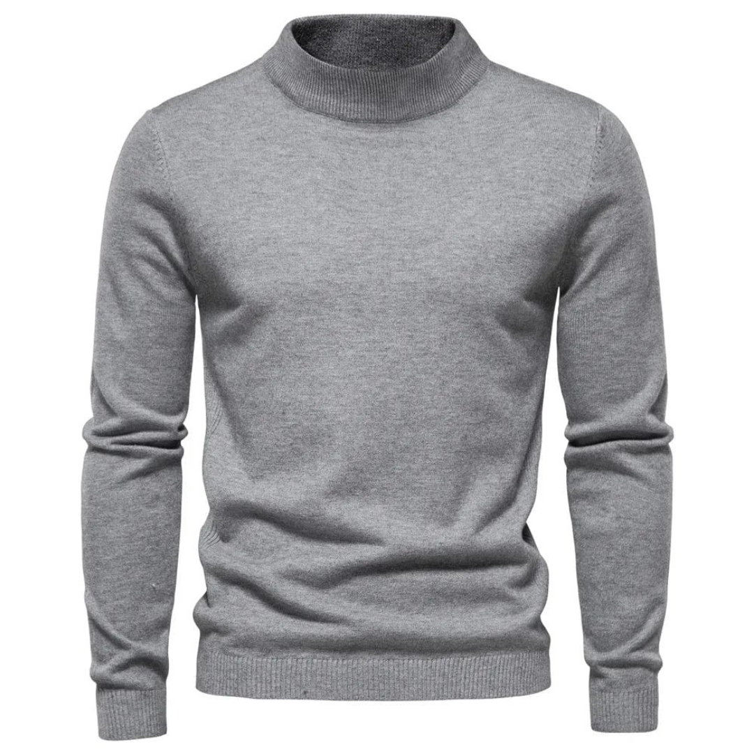 Heren Fijngebreide Pullover | Elegante Korte Kraagstijl
