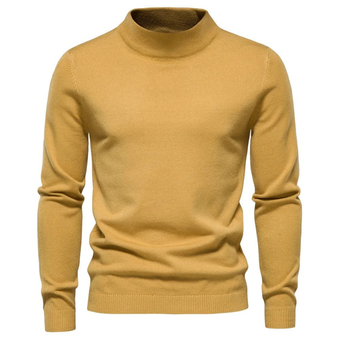 Heren Fijngebreide Pullover | Elegante Korte Kraagstijl