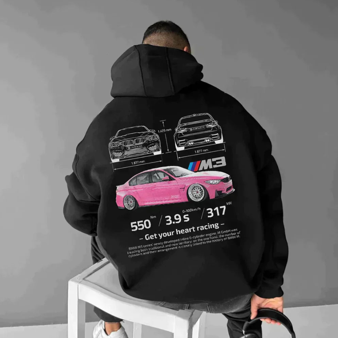 Heren Bedrukte Sweatshirts | Kap met Porsche Stijl