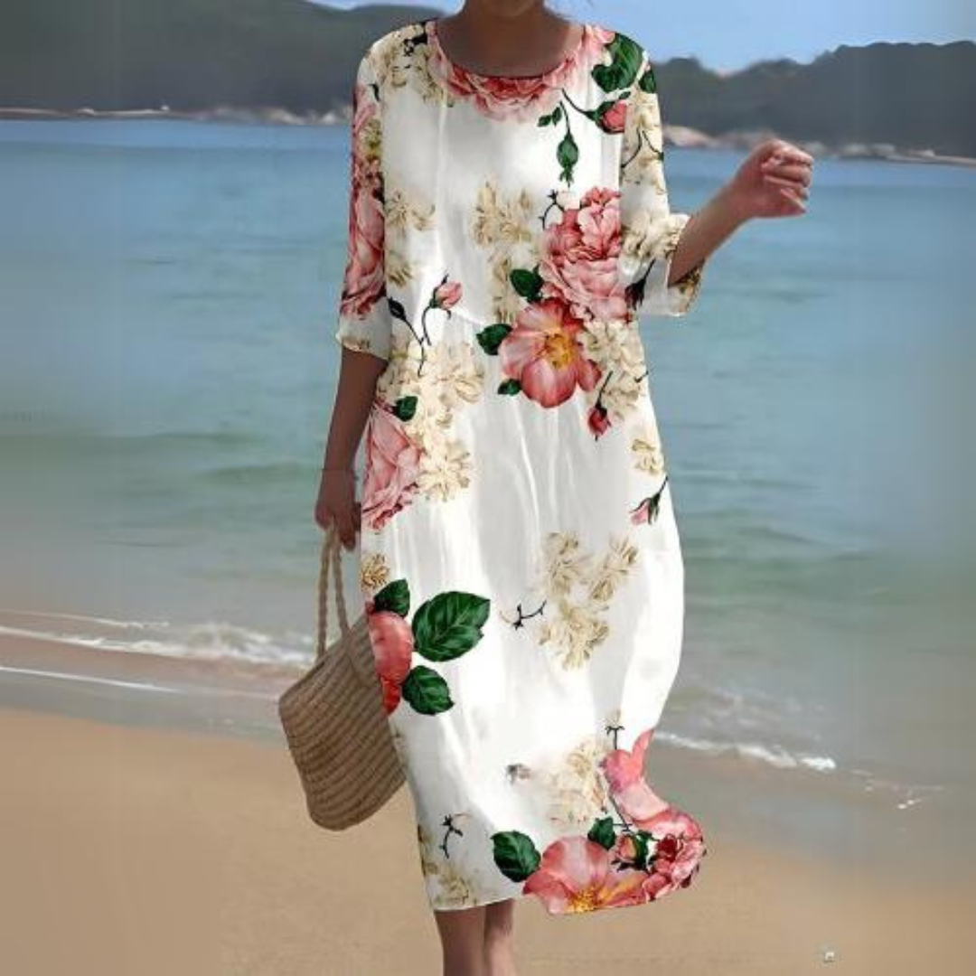 Dames Luchtige elegante zomerjurk | Midi