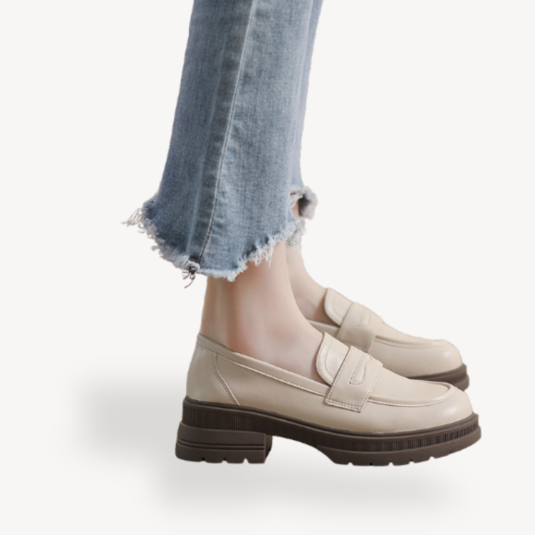 Dames Zomerse Leren Loafers | Elegant, Comfortabel