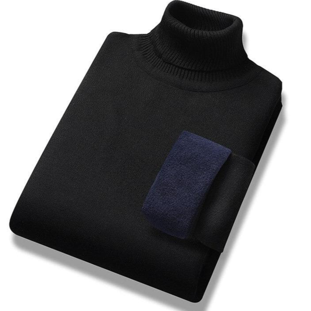 Heren Rollkragen Pullover | Warme Fleecevoeringstijl