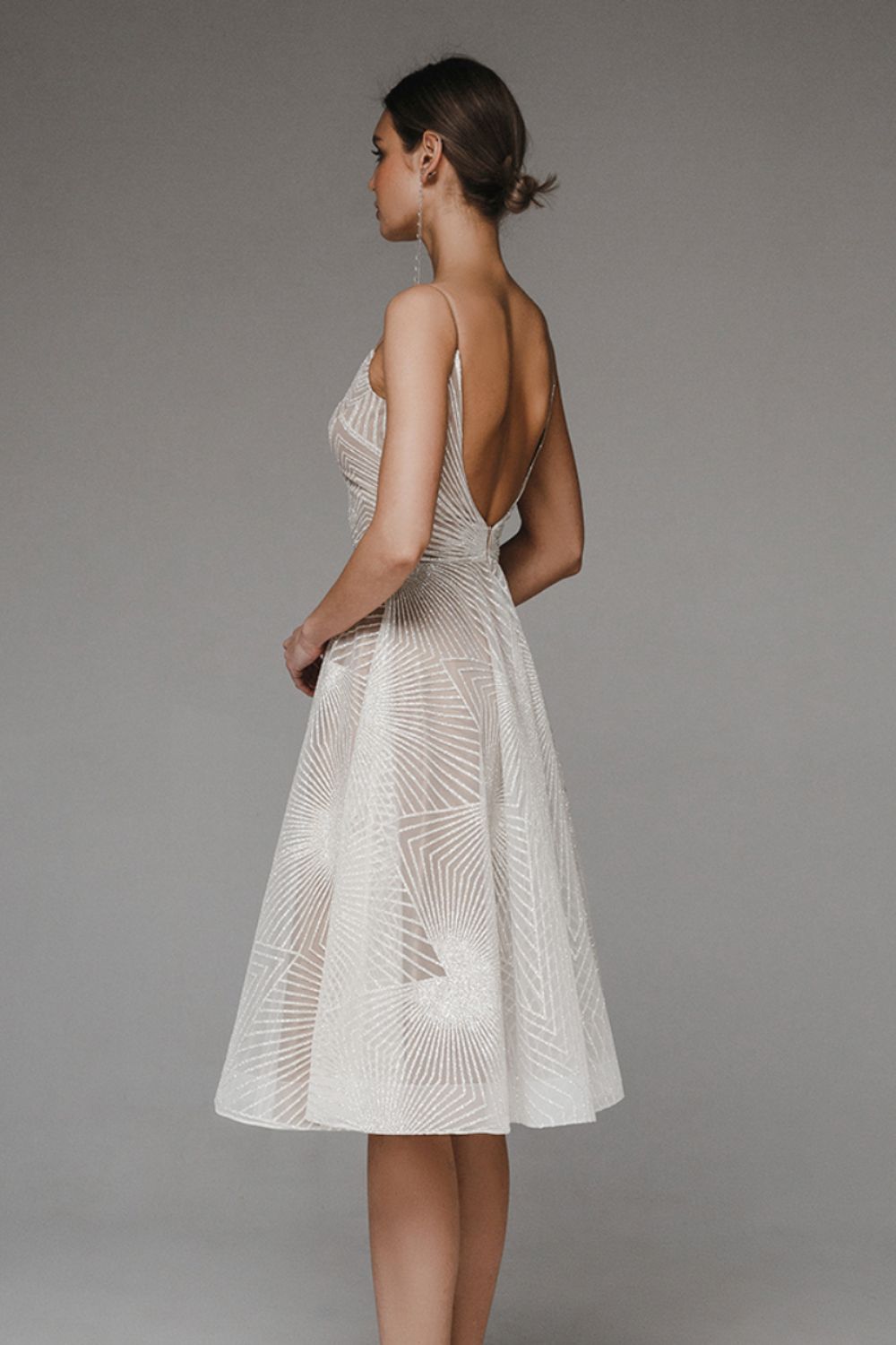 Dames Witte Glitzer Avondjurk | Maxi