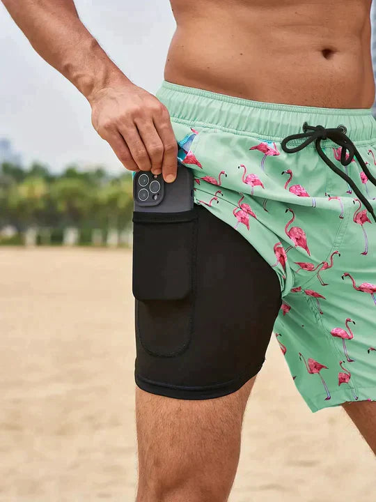 Heren Zomer Zwemshort | Kort, Met Binnenzak