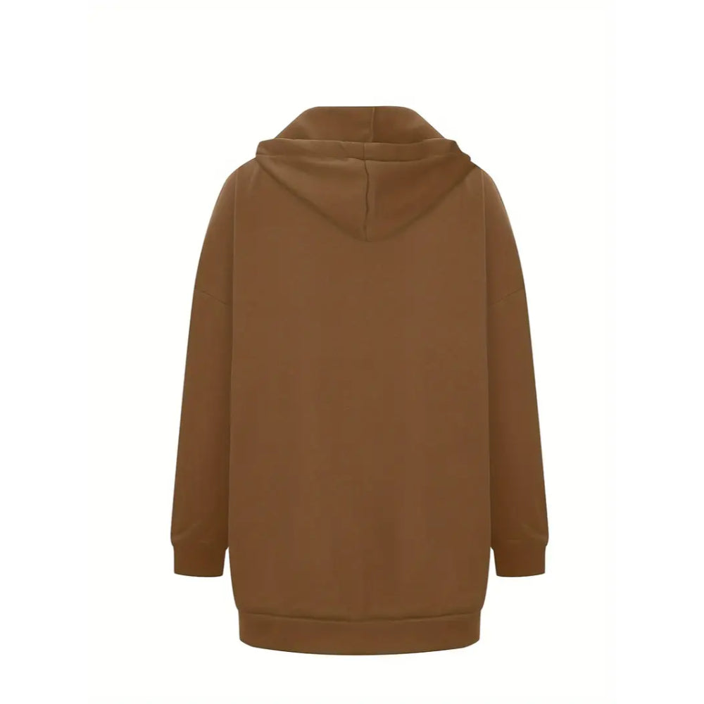 Dames Oversized Hoodie Jurk | Lange Mouwen, Capuchon