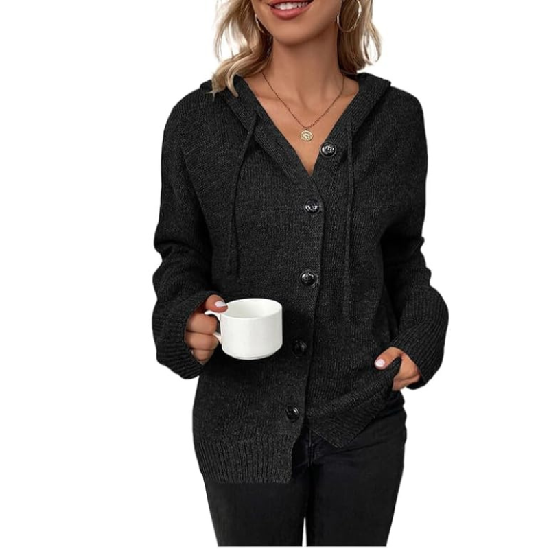 Dames Herfst Cardigan | Grofgebreid, Met Knopen