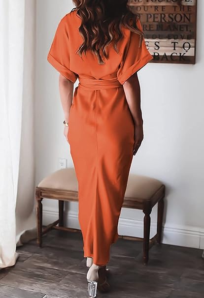 Dames Elegante geknoopte zomerjurk | Maxi