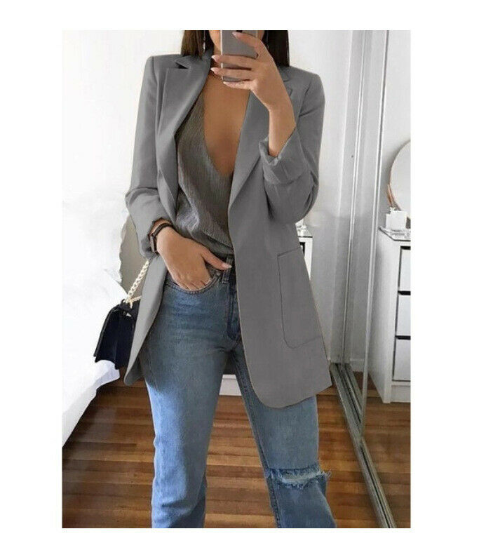 Dames Zomer Blazer | Lang, Zonder Sluiting