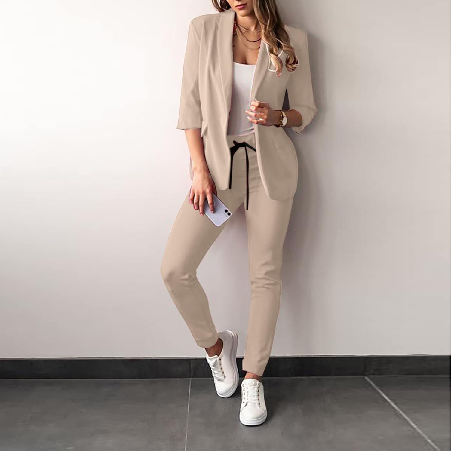 Dames Modern Elegant Zomer Set | Slim Fit, Met Hosen