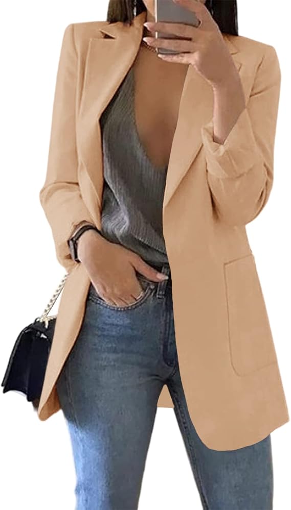 Dames Zomer Blazer | Lang, Zonder Sluiting