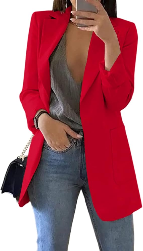 Dames Zomer Blazer | Lang, Zonder Sluiting