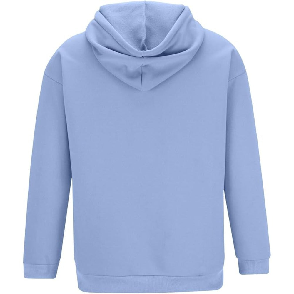 Heren comfortabele hoodie trui | Met capuchon lange mouwen