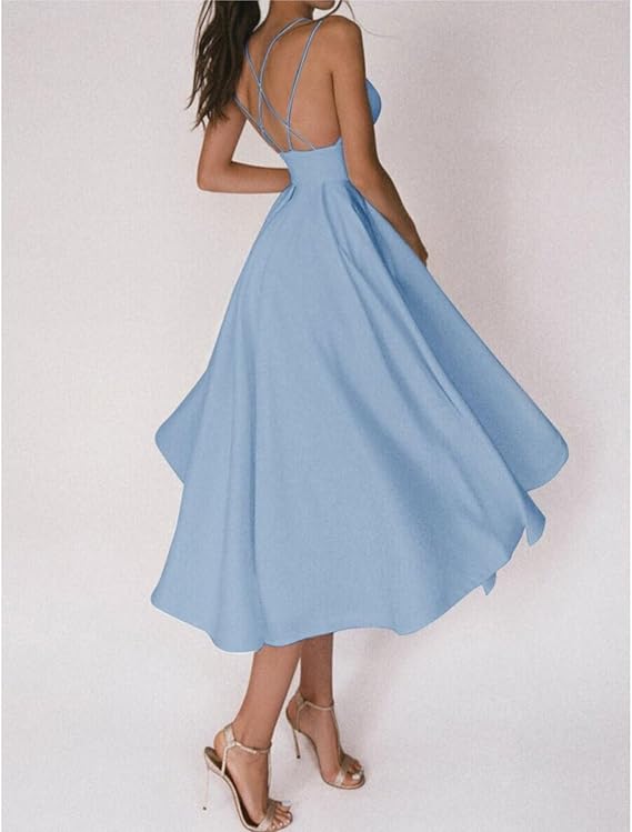 Dames Elegante A-lijn Zomerjurk | Midi