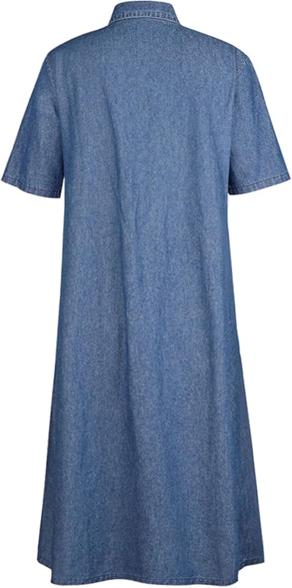 Emma | Abito estivo in denim per donne | Maxi
