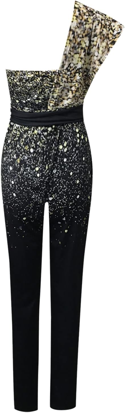 Dames glitter jumpsuit | Feestelijke avondlook