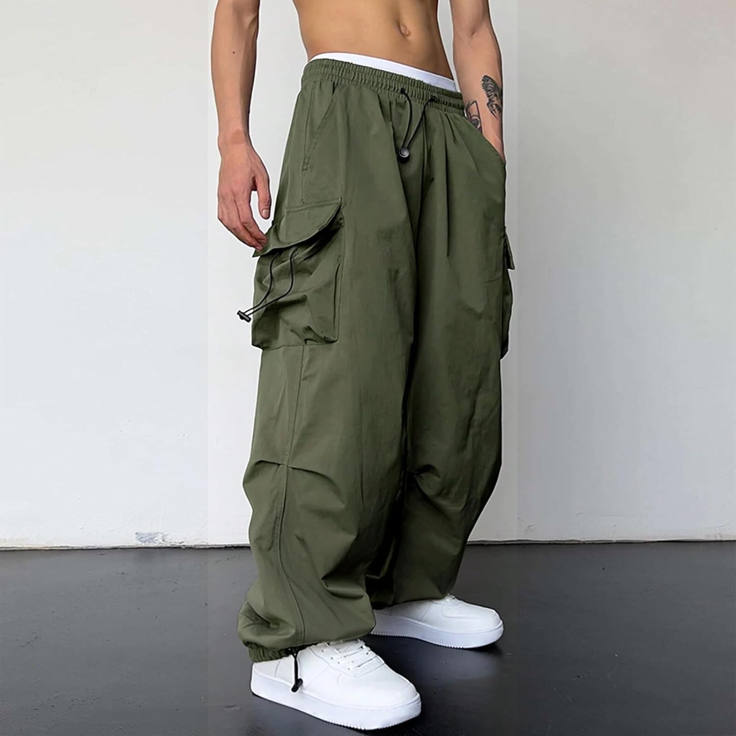 Heren Baggy Broek | Cargozakkenstijl