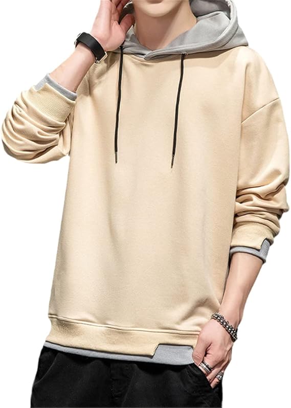 Heren Oversized Sweatshirts | Met Kap in Contrastkleur