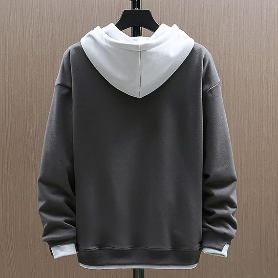 Heren Oversized Sweatshirts | Met Kap in Contrastkleur