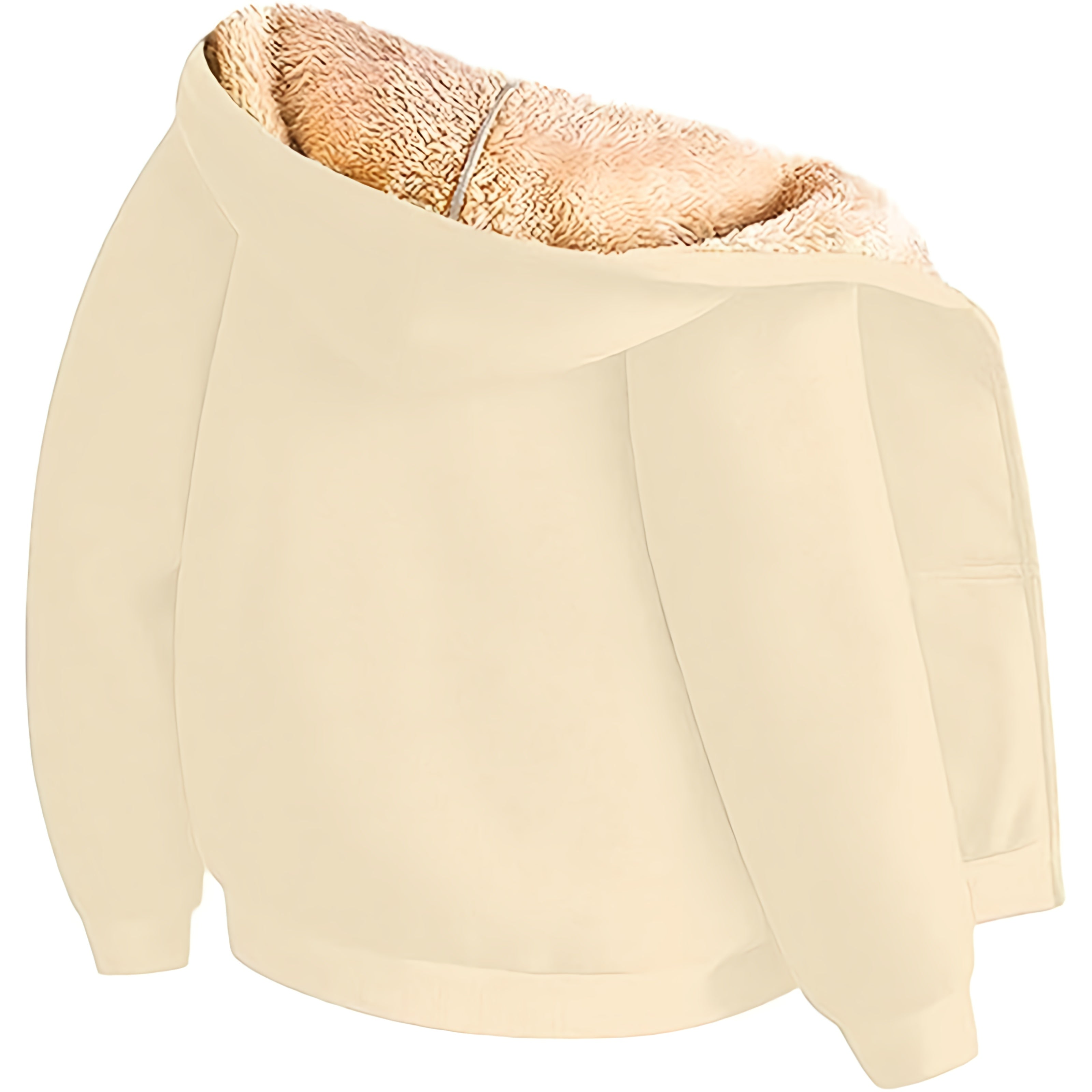Dames Warme Teddy Fleece Hoodie Jas | Met Capuchon, Rits