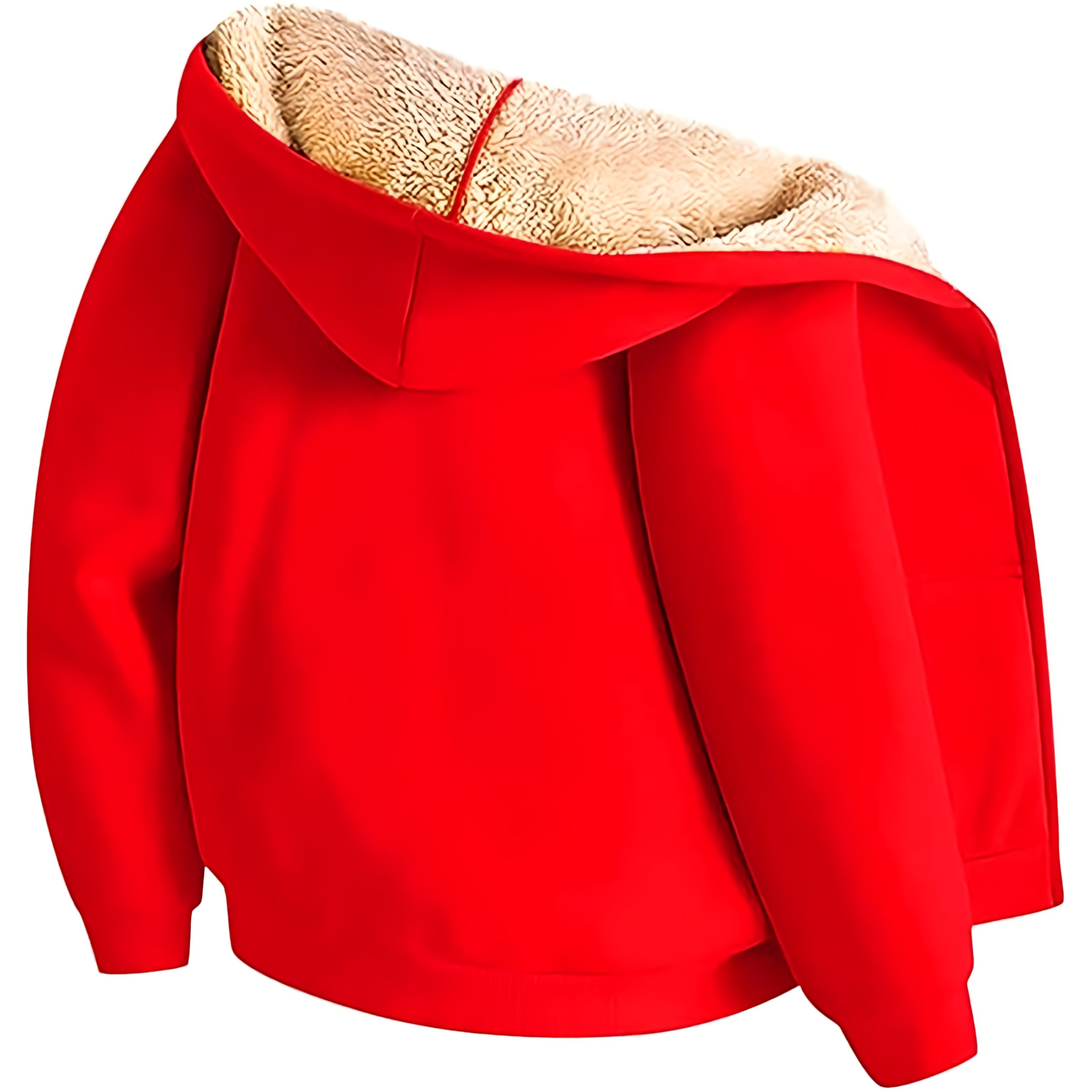 Dames Warme Teddy Fleece Hoodie Jas | Met Capuchon, Rits