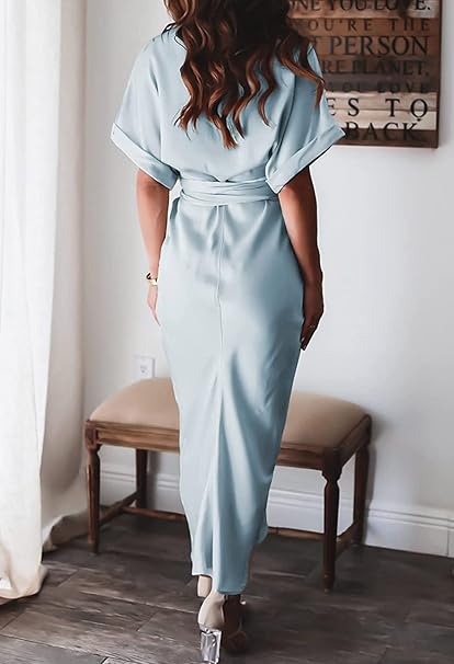 Dames Elegante geknoopte zomerjurk | Maxi