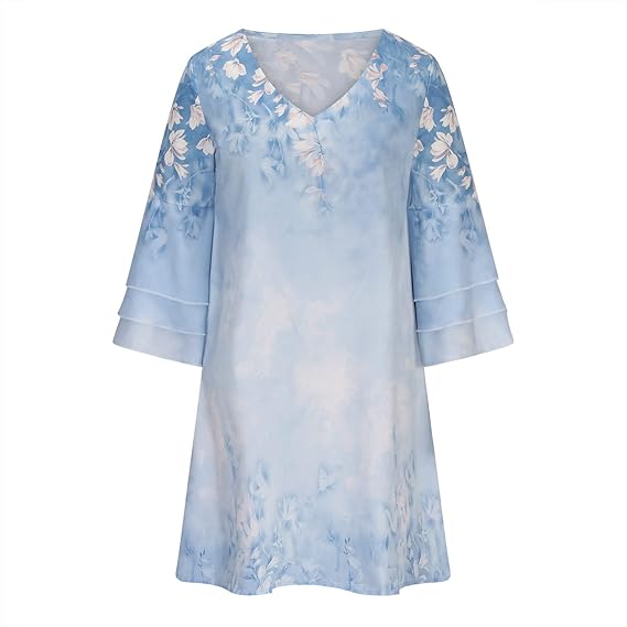 Dames Bloemenprint Luchtige Zomerjurk | Mini