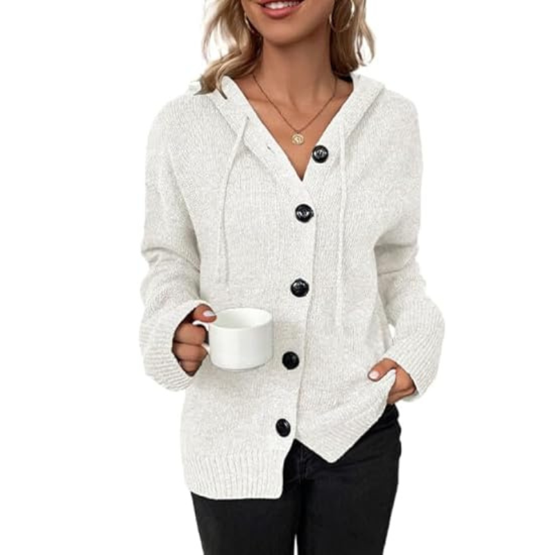 Dames Herfst Cardigan | Grofgebreid, Met Knopen