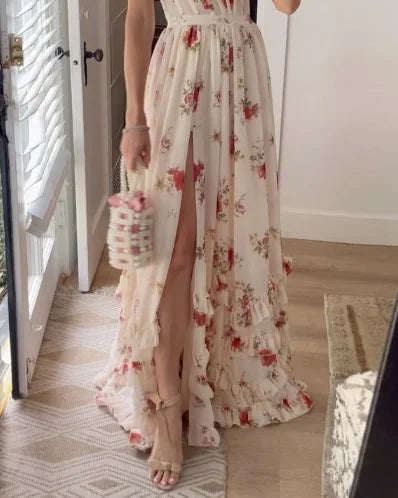 Anna | Dames elegante strandjurk | Maxi