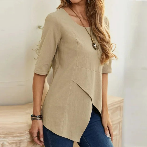 Dames Zomer Tuniek | Halflang, Asymmetrisch