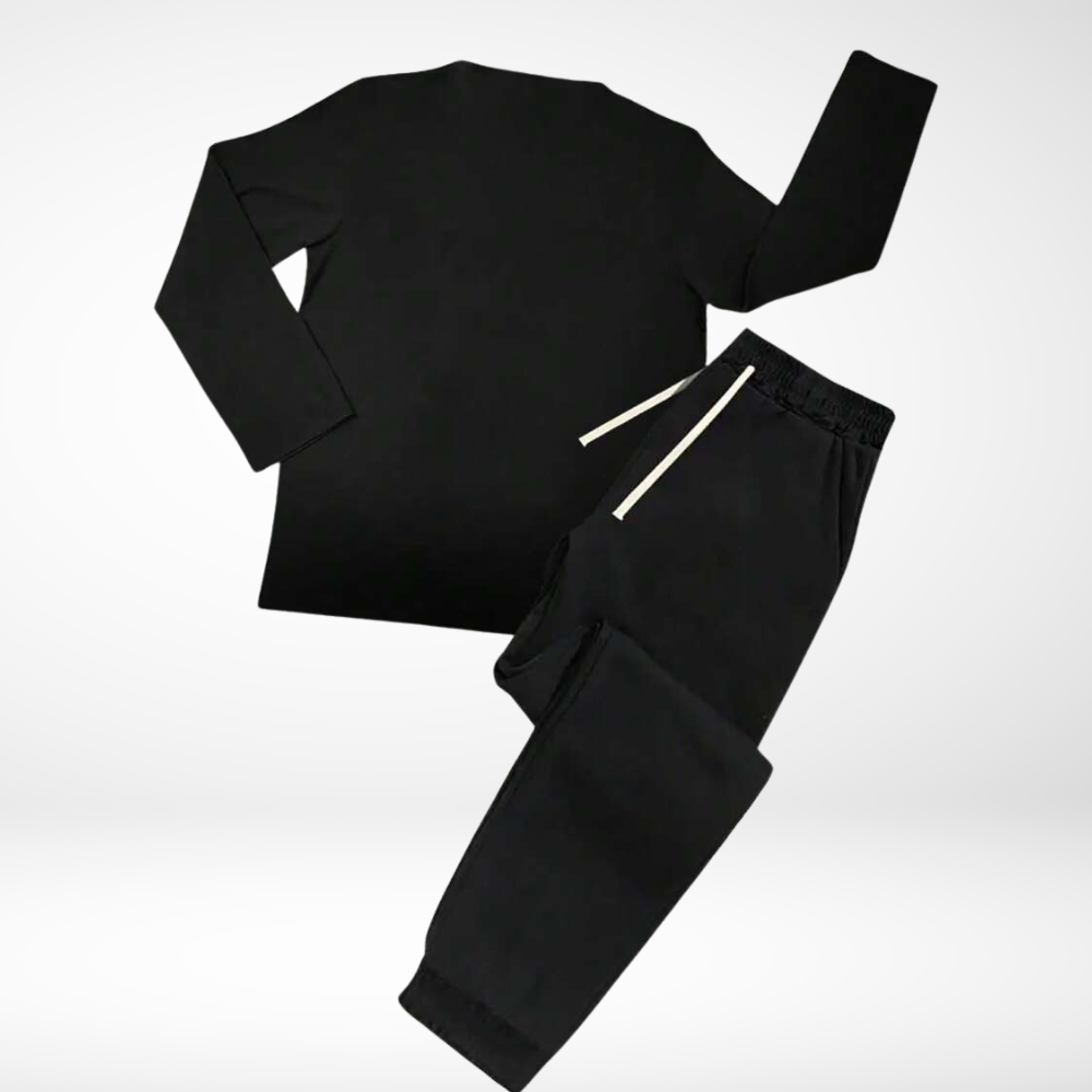Heren slim-fit lange mouw trainingspak | Comfortabel, ademend