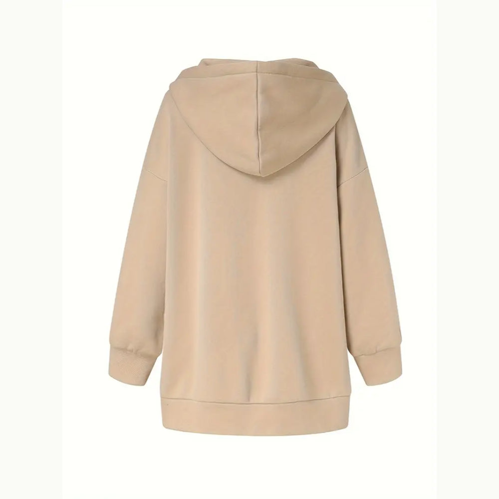 Dames Oversized Hoodie Jurk | Lange Mouwen, Capuchon