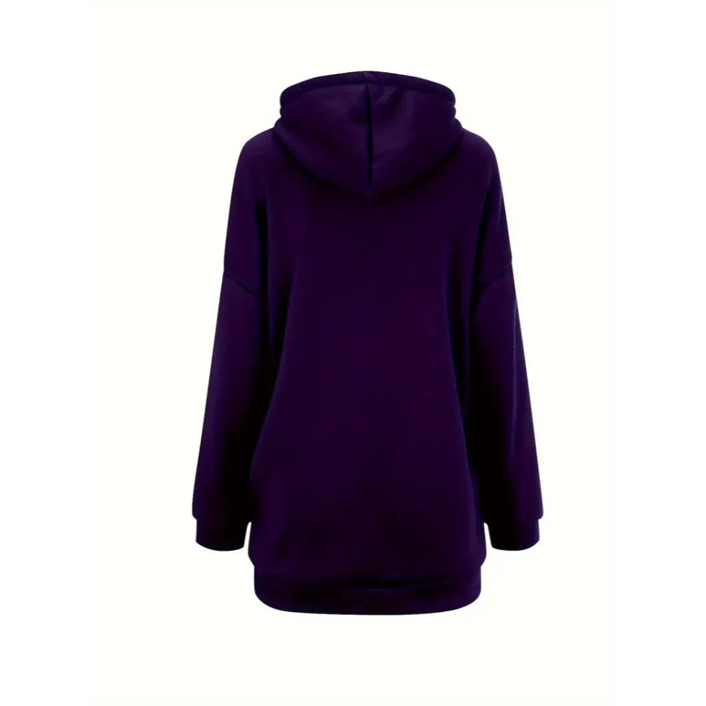 Dames Oversized Hoodie Jurk | Lange Mouwen, Capuchon