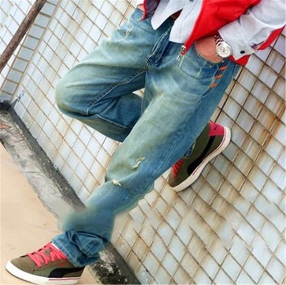 Heren Jeans Broek | Versleten Effect