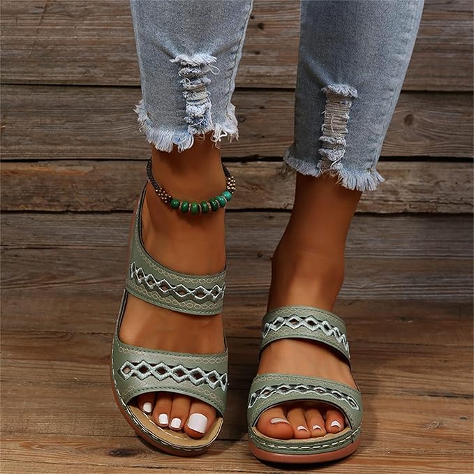 Dames Comfortabele Sandalen | Dubbele Bandjes