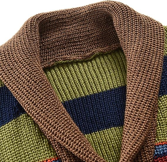 Heren Warme Winter Strickjacke | Lang, Grofgebreid