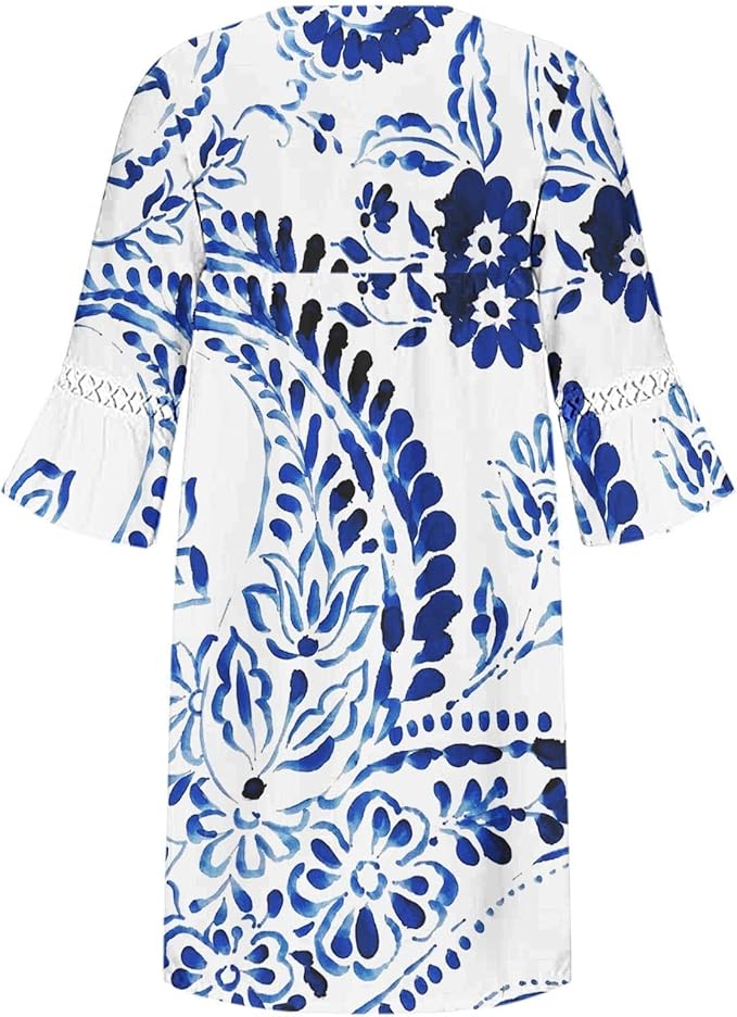 Dames Luchtige bohemien zomerjurk | Mini