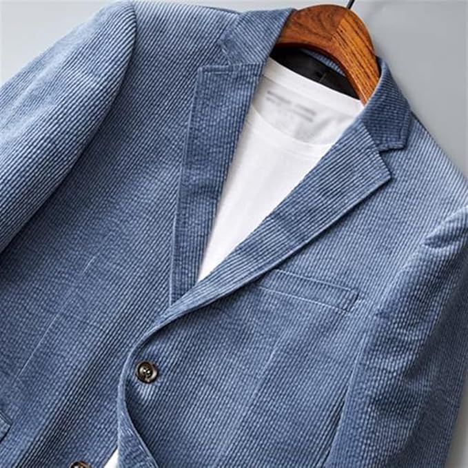 Heren Herfst Corduroy Blazer | Getailleerd, Lang