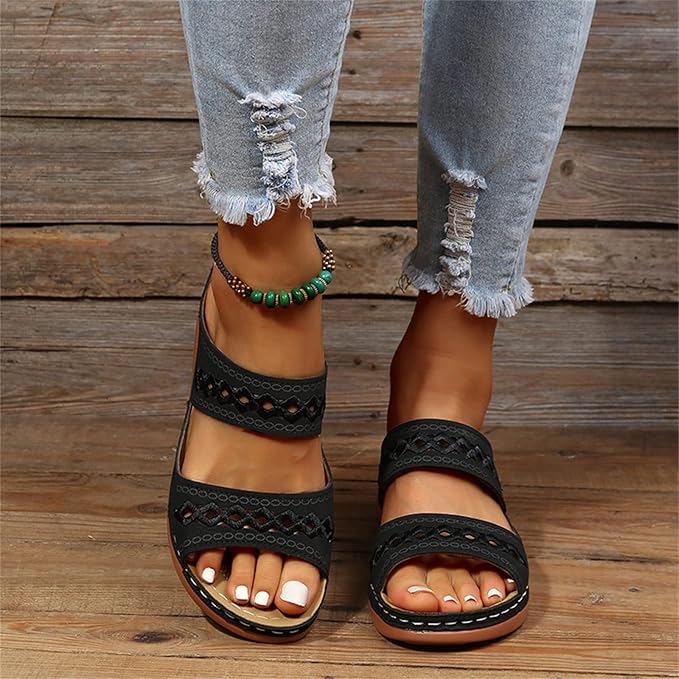 Dames Comfortabele Sandalen | Dubbele Bandjes