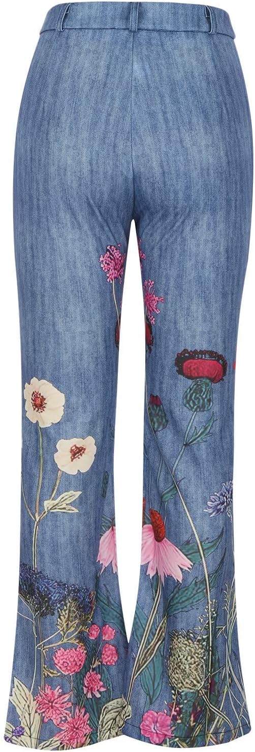 Dames Zomer Jeans | Lang, Gebloemd
