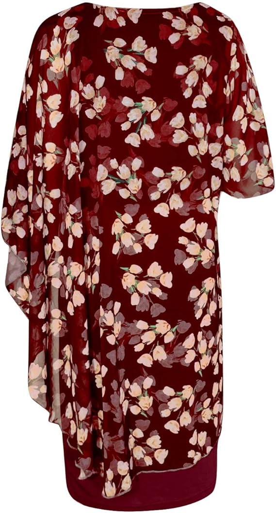 Dames Elegante Chiffon Bruiloftsgast Jurk | Midi